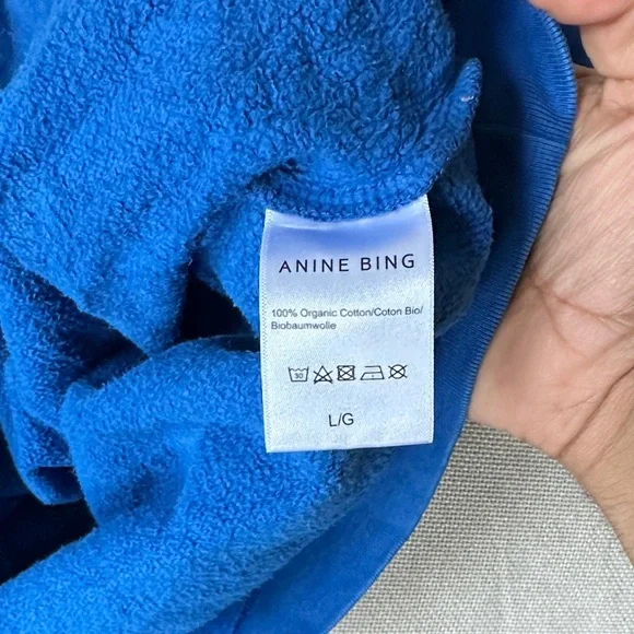 Anine Bing Sport Royal Blue Sweatshirt - Picture 3 of 4